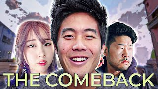 THE EPIC COMEBACK | Valorant (ft. peterpark, starsmitten, pokimane, & lilypichu)