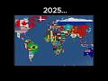 WORLD MAP IN FUTURE WITH FLAGS #geographythroughmaps #map #geography #future #map #2025 #history