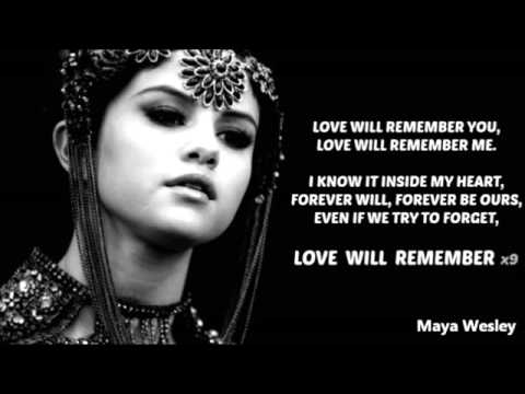 Lyrics For Love Will Remember By Selena Gomez Songfacts Lyrics For Love Will Remember By Selena Gomez Songfacts
