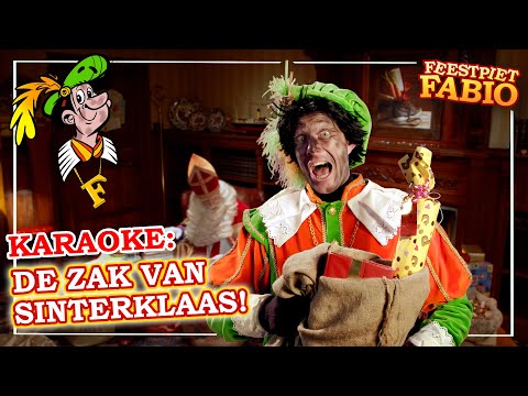 De zak van Sinterklaas! - Karaoke Sinterklaasliedje om mee te zingen! - Feestpiet Fabio