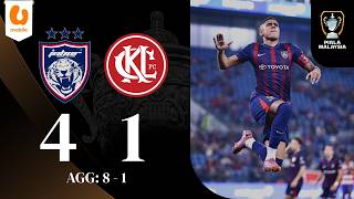 Download lagu Sorotan: Johor Darul Ta'zim 4 - 1 Kuala Lumpur City | Separuh Akhir (2) | Piala Malaysia 2025-26 mp3