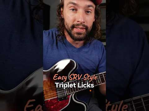 Easy SRV Style Triplet Licks - Blues Guitar Lesson