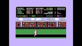 Street Olympics - C16 Commodore 16 game playthrough with commentary