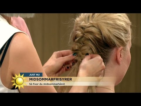 Så gör du en fusk-fiskbensfläta - Nyhetsmorgon (TV4)