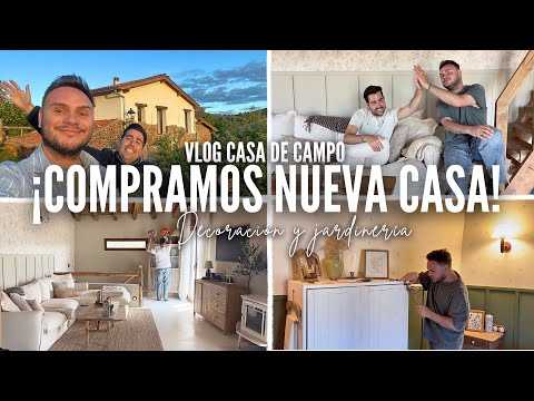 NUEVA CASA 🏡 Decorando rincones de la CASA DE CAMPO 😍 Arreglando el JARDÍN 👨🏻‍🌾 RECETA 👨🏻‍🍳 VLOG 🥰