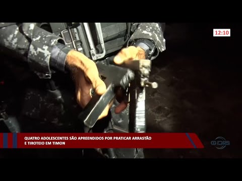 Quatro adolescentes são apreendidos por praticar arrastão e tiroteio em Timon 02 05 2023
