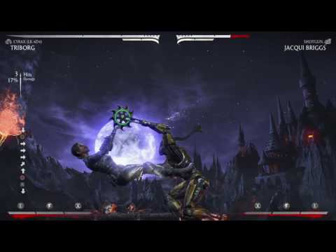 Triborg MKX Cyrax 89% meterless armor breaking reset combo