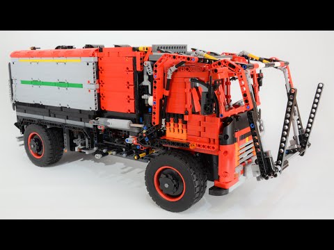 Lego 42082 Rough Terrain Crane C Model - Front Loading Garbage Truck