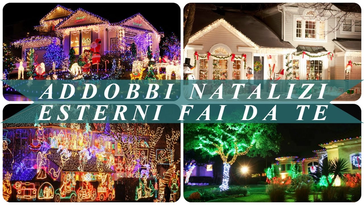 Addobbi natalizi esterni fai da te