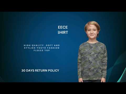 Premium Youth Fleece Crewneck Sweatshirt | Top |Best Winter Sweatshirt for Children | RADYAN