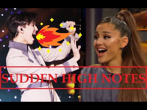 SUDDEN HIGH NOTES - Famous Singers Pt5