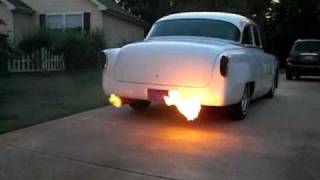 preview picture of video 'FLAME THROWER EXHAUST '54 CHEVY'