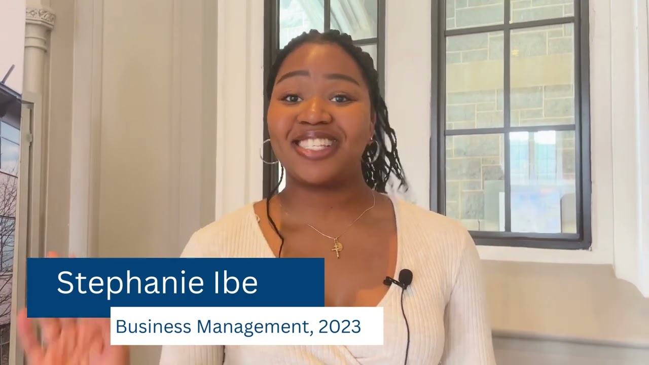 Thumbnail for video Stephanie Ibe | Why Catholic? '23 | The Busch School of Business