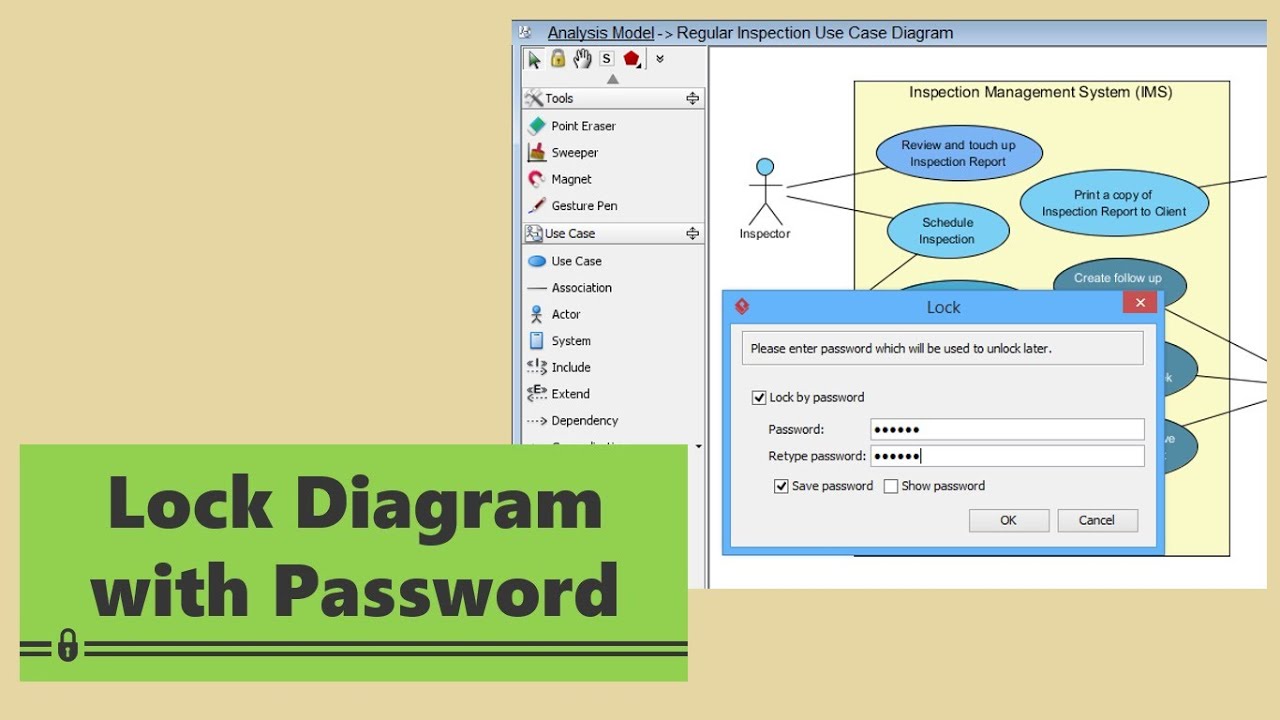 Lock Diagram with Password
