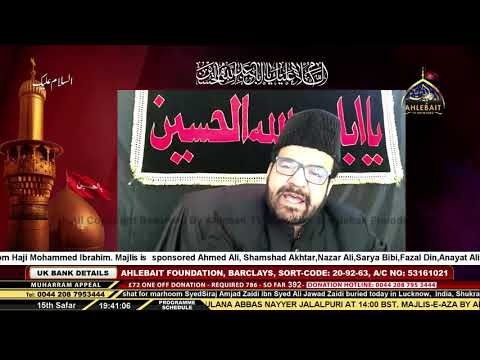 06 Majlis - Ashra Zainabiya - History of Prophets - Molana Abid Bilgrami - 15th Safar 1442