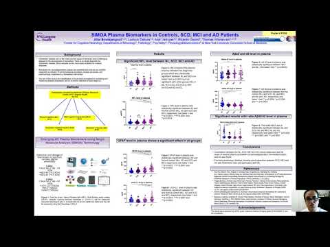 SIMOA Plasma Biomarkers in Controls, SCD, MCI and AD Patients presented by Dr. Allal Boutajangout