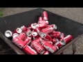 Homemade aluminum can Baler