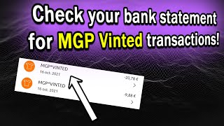 Watch Out For MGP Vinted Vilnius LT charges on your bank statement! Here
