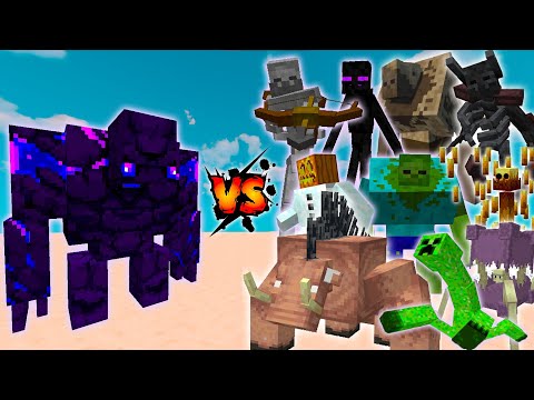 Ender Golem VS Mutant Mobs in Minecraft