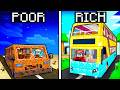 POOR vs RICH Bus Battle in Minecraft!