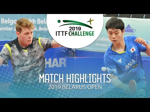 Kakeru Sone vs Kirill Fadeev | 2019 ITTF Belarus Open Highlights (Group)