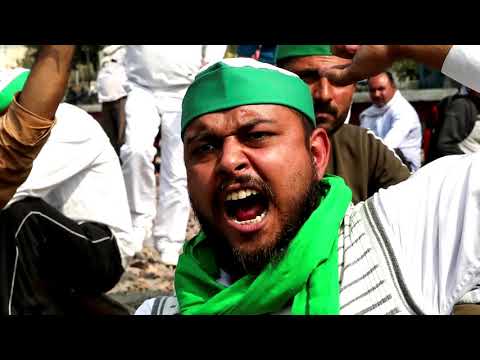 インドの農民は100日目の抗議行動で高速道路を封鎖 (Indian farmers block highway on 100th day of protests)