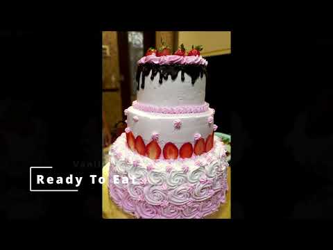 3 Tier Vanilla Strawberry Cake | Happiness starts here |