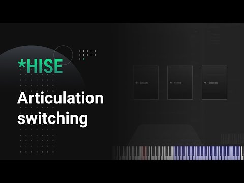 Changing articulations with key switches and buttons