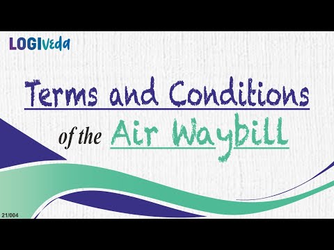 Terms and Conditions of an Air Waybill | JBS Academy