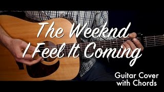 The Weeknd - I Feel It Coming guitar cover/guitar (lesson/tutorial) w Chords /play-along/