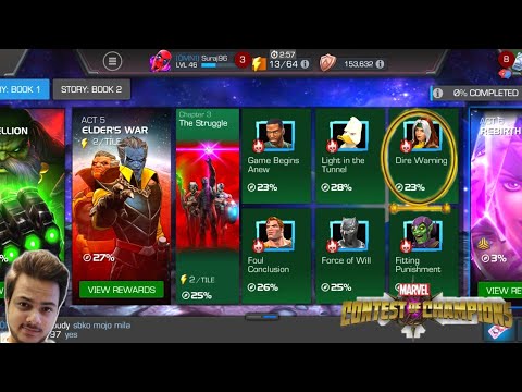 CAVALIER JOURNEY ACT 5.3.3 (Dire Warning) EASY COMPLETION | MCOC GAMEPLAY IN HINDI |