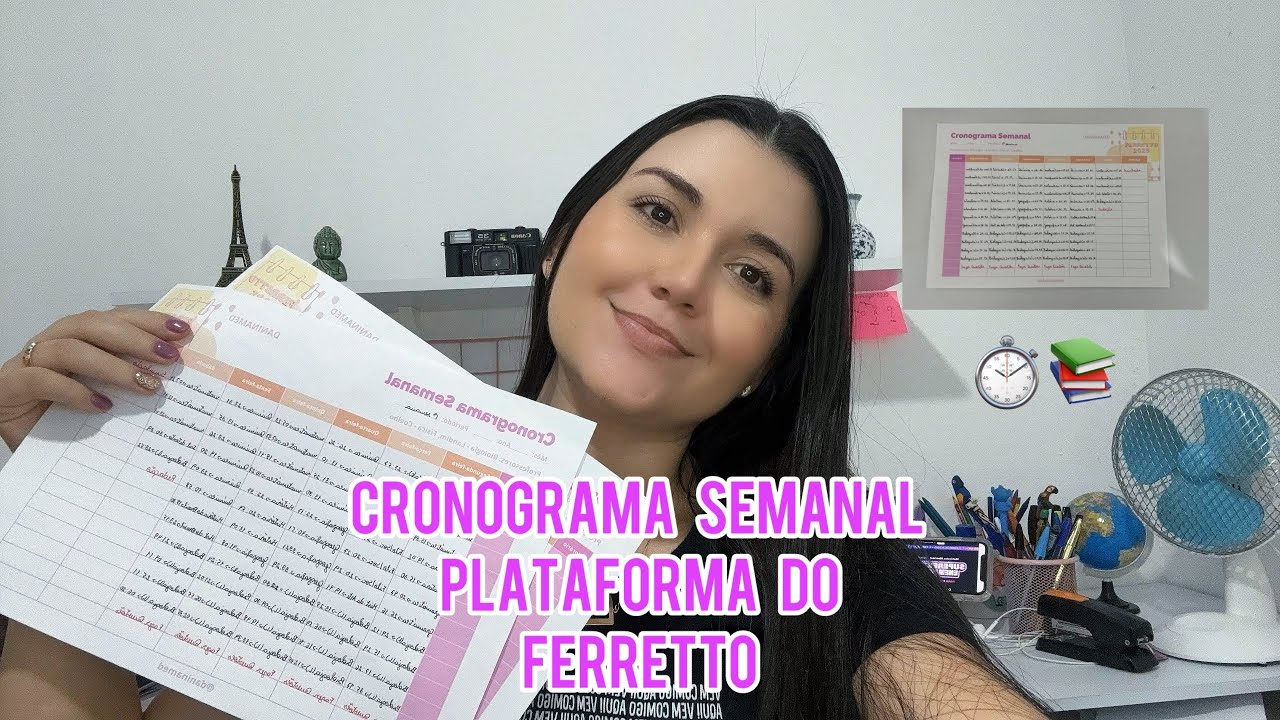 CRONOGRAMA do cursinho do FERRETTO / 1ª Semana da turma de SUPEREXTENSIVO