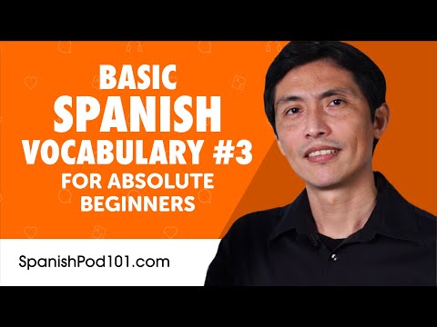 Learn Basic Spanish Vocabulary for Daily Life #3
