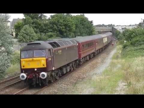 Class 47851 and Class  57313 at North Wales  on Harrogate to Blaenau Ffestiniog July 2016