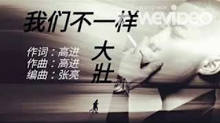 我们不一样 大壯 歌词版 lyrics