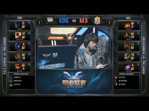 LPL EDG vs M3 Game 1 Highlights (LPL Spring 2015)