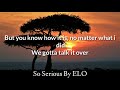 So Serious (ELO) lyrics