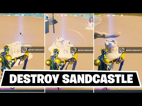 All 3 Destroy Special Sandcastles locations Fortnite - Week 10 Epic Quest Challenge Guide