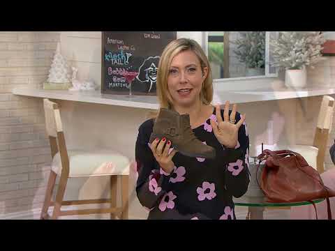 Clarks Collection Leather Ankle Boot - Hearth Fay on QVC