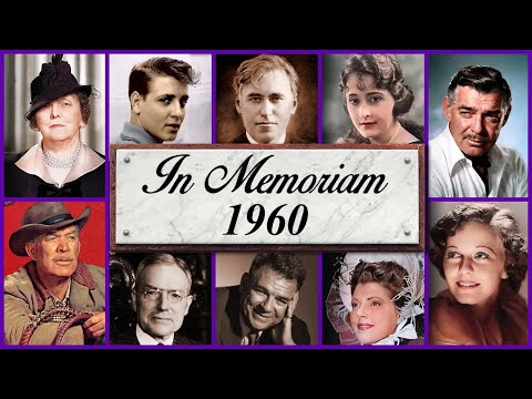 In Memoriam 1960: Famous Faces We Lost in 1960