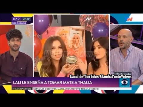 Lali Espósito le enseñó a tomar mate a Thalía