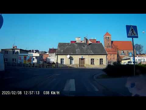 Lubawa przejazd przez miasto