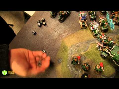 Orks vs Dark Angels Warhammer 40k Battle Report - Warhammer 40K League Season 2 Ep 3