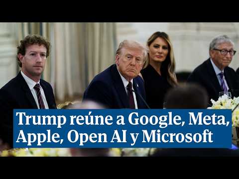 El exclusivo encuentro de Trump con Bill Gates, Tim Cook y Mark Zuckerberg en la Casa Blanca