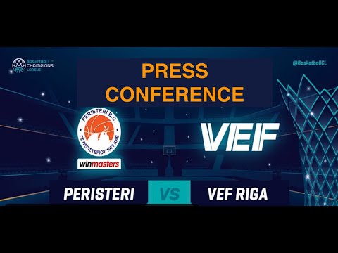 Peristeri winmasters v VEF Riga | Press Conference | BCL (23/10/2019)