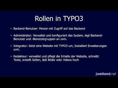TYPO3 9.5 für Redakteure - 01 Einleitung und Grundbegriffe