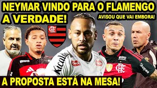 NEYMAR VINDO PARA O FLAMENGO DEPOIS DA COPA? A VERDADE! PROPOSTA NA MESA DO MENGÃO! CEBOLINHA SAINDO
