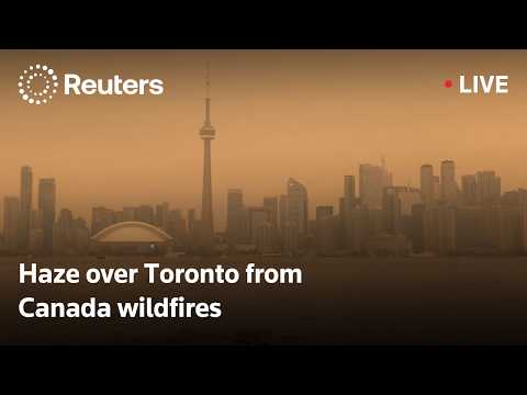 Video Thumbnail: LIVE: Haze over Toronto from Canada wildfires