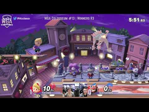 Yayzors (Lucas) vs. ScotchTape (Incineroar)  -  WGA Colosseum #13 - Winners R2