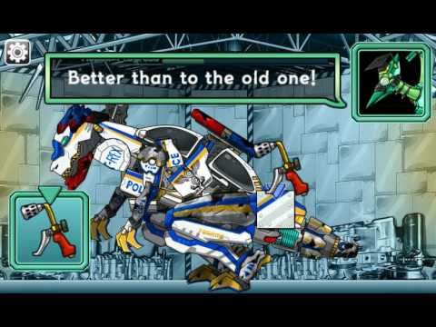 Repair! Dino Robot-T-rex cops Video
